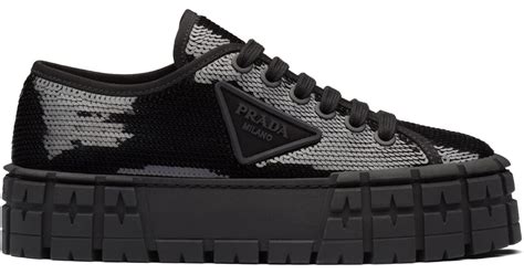 prada sequin sneakers|high top black prada sneakers.